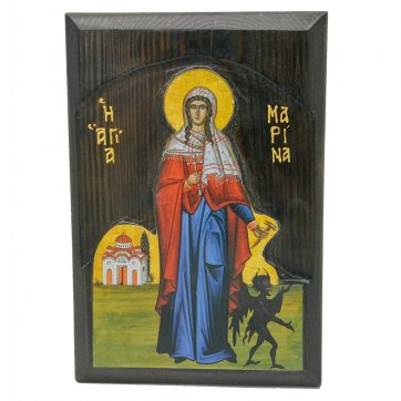 Εκκλησιαστικά Είδη Λαγός Ξύλινη Εικόνα Σκαλιστή Αγ. Μαρίνα