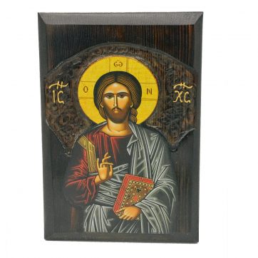 Εκκλησιαστικά Είδη Λαγός Ξύλινη Εικόνα Σκαλιστή Ιησούς