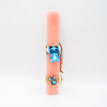 Εκκλησιαστικά Είδη Λαγός Λαμπάδα Ρόζ Stitch