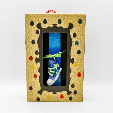 Εκκλησιαστικά Είδη Λαγός Λαμπάδα μπρελόκ μπλέ