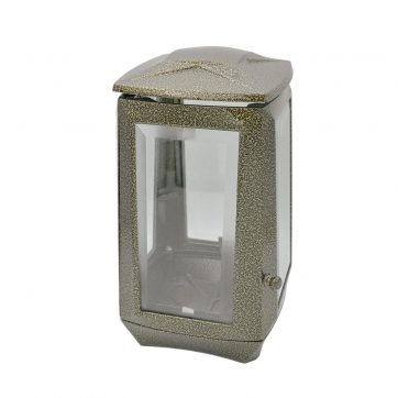 Εκκλησιαστικά Είδη Λαγός Καντηλι Τετράγωνο Χρυσό Μαύρο