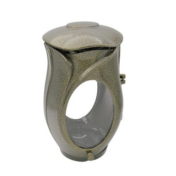 Εκκλησιαστικά Είδη Λαγός Καντήλι Αλουμινίου Τουλίπα Χρυσό Μαύρο