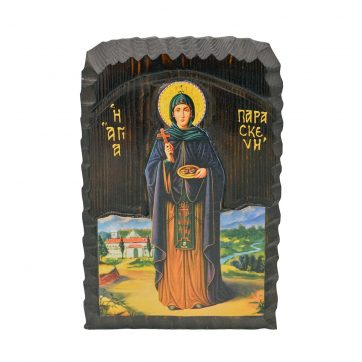 Εκκλησιαστικά Είδη Λαγός Ξύλινη Εικόνα Σκαλιστή Αγ. Παρασκευή