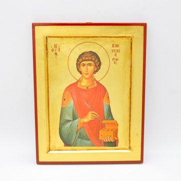 Εκκλησιαστικά Είδη Λαγός Εικόνα Χρυσοτυπία Αγ Παντελεήμων