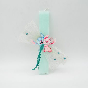 Εκκλησιαστικά Είδη Λαγός Λαμπάδα Μπλέ με Stitch