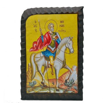 Εκκλησιαστικά Είδη Λαγός Ξύλινη Εικόνα Σκαλιστή Αγ. Μηνάς