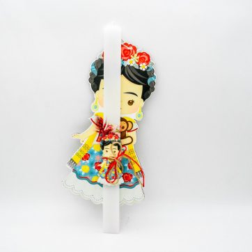 Εκκλησιαστικά Είδη Λαγός Λαμπάδα Frida Kahlo