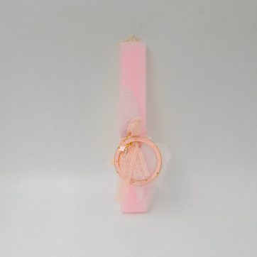 Εκκλησιαστικά Είδη Λαγός Λαμπάδα με Σκουλαρίκια