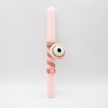 Εκκλησιαστικά Είδη Λαγός Λαμπάδα με Πλεκτό