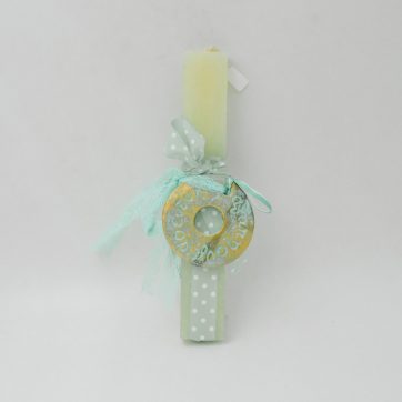 Εκκλησιαστικά Είδη Λαγός Λαμπάδα με Κεραμικό Διακοσμητικό