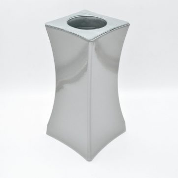 Εκκλησιαστικά Είδη Λαγός Ανθοδοχείο Αλουμινίου Τετράγωνο Νίκελ Ματ