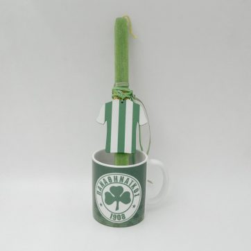 Εκκλησιαστικά Είδη Λαγός Λαμπάδα με Κούπα της Ομάδας σου