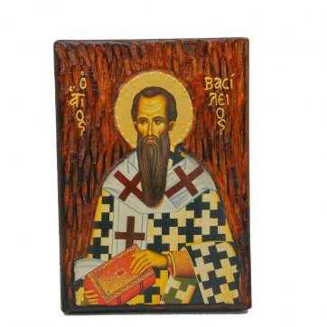 Εκκλησιαστικά Είδη Λαγός Ξύλινη Εικόνα Σκαλιστή Αγ.Βασίλειος