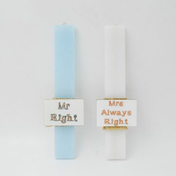 Εκκλησιαστικά Είδη Λαγός Λαμπάδα για Ζευγάρι