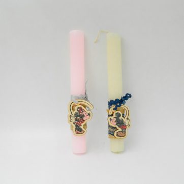 Εκκλησιαστικά Είδη Λαγός Λαμπάδα για Ζευγάρι