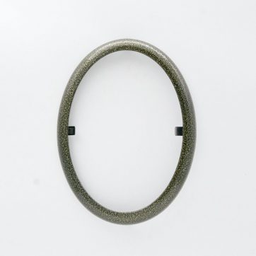 Εκκλησιαστικά Είδη Λαγός Κορνίζα Οβάλ Χρυσό Μαύρο 13*18