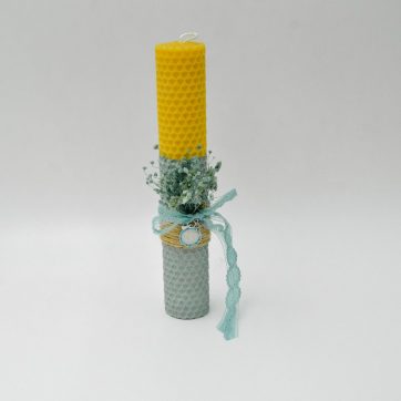 Εκκλησιαστικά Είδη Λαγός Λαμπάδα Κυρήθρα με Μενταγιόν ICXC NIKA