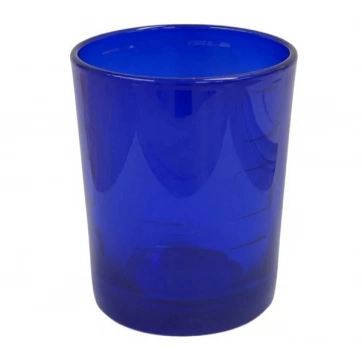 Εκκλησιαστικά Είδη Λαγός Καντηλοκούπα Γυάλινη Μεσαία Σχέδιο Μπλε