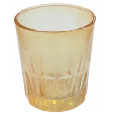 Εκκλησιαστικά Είδη Λαγός Καντηλοκούπα Γυάλινη Μικρή Πολύγωνη Μελί