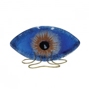 Εκκλησιαστικά Είδη Λαγός Μάτι Επιτραπέζιο Γυάλινο Μπλέ