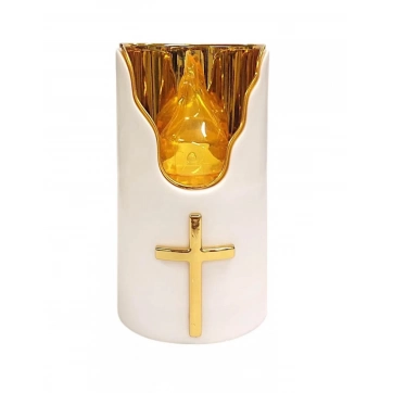 Εκκλησιαστικά Είδη Λαγός Ηλεκτρικό Κερί C707 με Κίτρινη Φλόγα