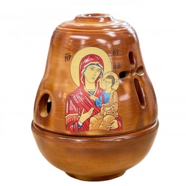 Εκκλησιαστικά Είδη Λαγός Καντήλι Κεραμικό Καμπάνα Καφέ