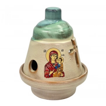 Εκκλησιαστικά Είδη Λαγός Καντήλι Κεραμικό Καμπανάκι Δίχρωμο