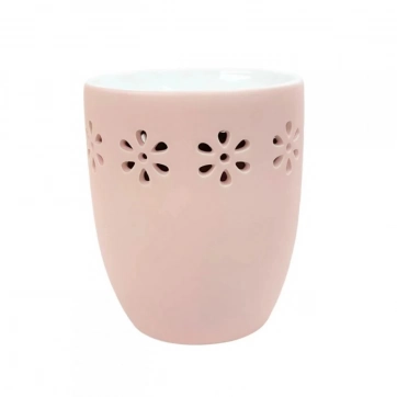 Εκκλησιαστικά Είδη Λαγός Αρωματιστής Κεραμικός Οβάλ Με Λουλούδια Ροζ