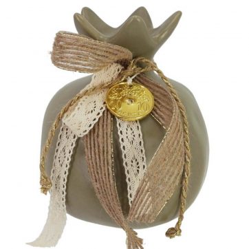 Εκκλησιαστικά Είδη Λαγός Ρόδι Κεραμικό Γίγας Λαδί