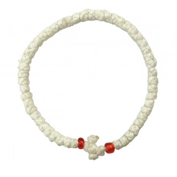 Εκκλησιαστικά Είδη Λαγός Κομποσχοίνι Κερωμένο Λευκό