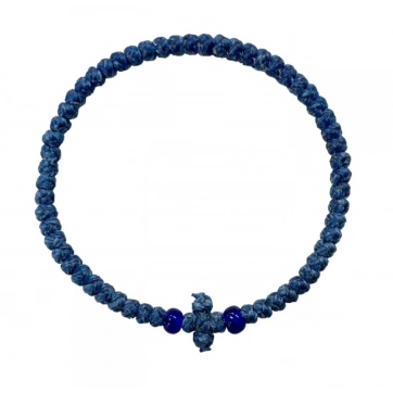 Εκκλησιαστικά Είδη Λαγός Κομποσχοίνι Κερωμένο Μπλε