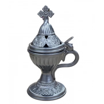 Εκκλησιαστικά Είδη Λαγός Θυμιατό Μεταλλικό Άλφα Ανθρακί