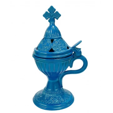 Εκκλησιαστικά Είδη Λαγός Θυμιατό Μεταλλικό Άλφα Μπλε