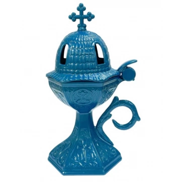 Εκκλησιαστικά Είδη Λαγός Θυμιατό Μεταλλικό Εκκλησία Μπλε