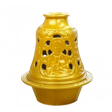 Εκκλησιαστικά Είδη Λαγός Καντήλι Μεταλλικό Καμπάνα Χρυσό