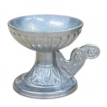 Εκκλησιαστικά Είδη Λαγός Θυμιατό Μεταλλικό Κούπα Ασημί