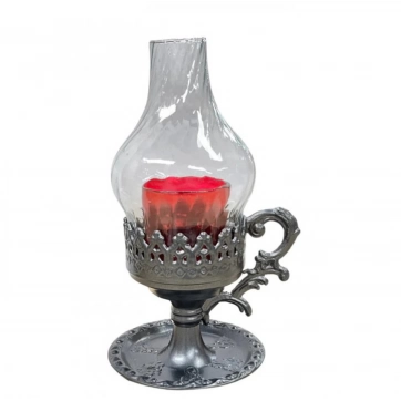 Εκκλησιαστικά Είδη Λαγός Καντήλι Μεταλλικό Λάμπα Ανθρακί