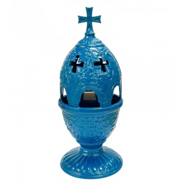 Εκκλησιαστικά Είδη Λαγός Καντήλι Μεταλλικό Άλφα Μπλε