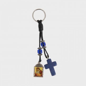 Εκκλησιαστικά Είδη Λαγός Μπρελόκ Σταυρός Παναγία